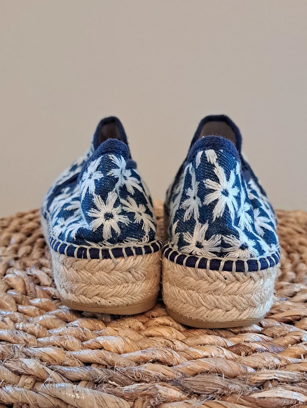 Toni Pons Origens Womens Floral Print Denim Vacation Eapadrille Loafers 38/7.5